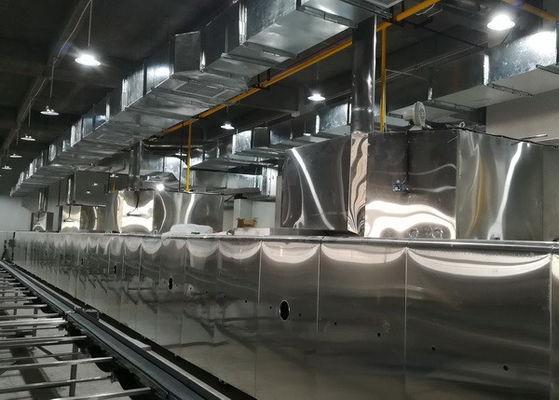 700kg/M 20T Bakery Tunnel Oven With Mesh Belt Conveyor