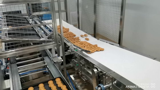 Food Production Line Independent Controlled Flip Over Bread Depanner