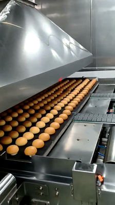 PLC 1000kg/H Forming Packing Filled Bun Automatic Bread Production Line