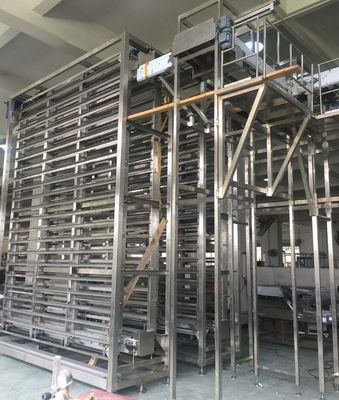 HACCP Multi Step In Line Vertical Bread Baking Cooling Towers