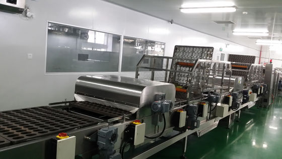 Multiple Sensors Continuous Motion 380V Tray Cleaning Machine