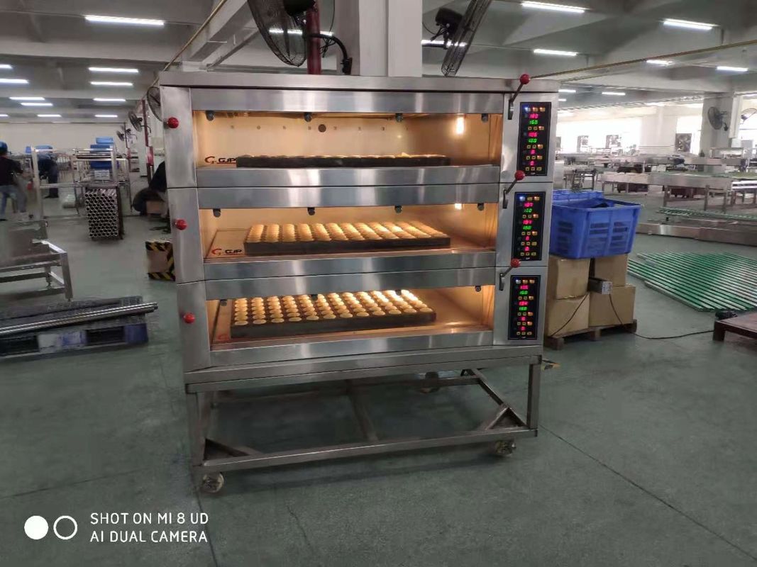 1300kg 400*600mm Tray Bread Baking Electric Rotary Oven