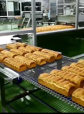 Curved Conveyor 1000KG/H Loaf Bread Production Equipment