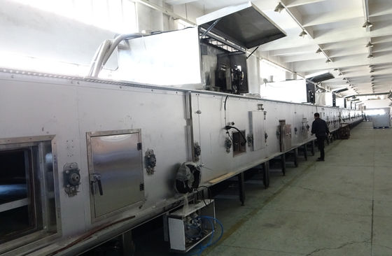 Industrial ABB Motor Bakery Gas Oven Mesh Wire Belt Indirect Heated